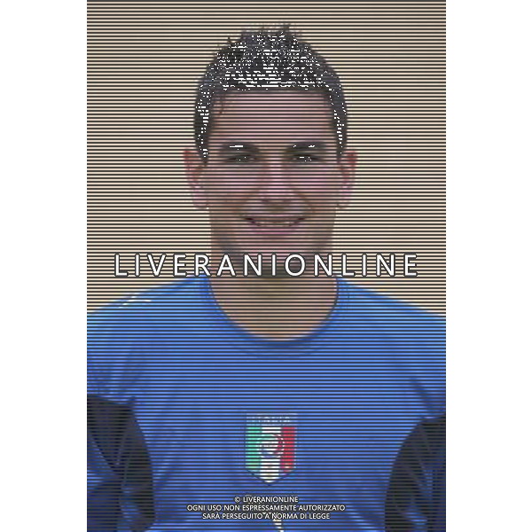 NAZIONALE ITALIANA CALCIO UNDER 21 NELLA FOTO SIMONE PADOIN AG ALDO LIVERANI