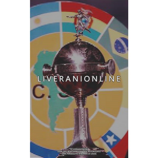 INTERNATIONAL FOOTBALL LIBERTADORES CUP 2007 FC SANTOS_FC GREMIO 3-1 ( Vila Belmiro Stadium Santos ) LIBERTADORES CUP TROPHY AG ALDO LIVERANI 