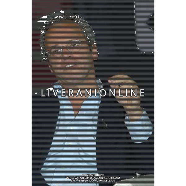ROMA 13/06/07 CONFERENZA STAMPA PER LA CHIUSURA DEL CICLO DI MATRIX NELLA FOTO ENRICO MENTANA © CAMILLA MORANDI/AGENZIA ALDO LIVERANI