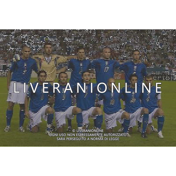 gelredome stadium arnhem 14/06/2007 uefa euro under 21 championship netherlands 2007 england - italy 2-2 nella foto formazione italia ph ag aldo liverani s.a.s. 