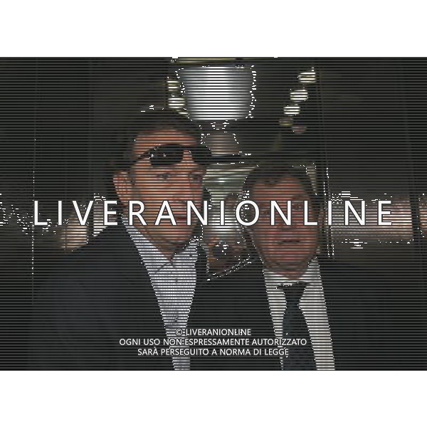 Riunioni informali Presidenti Societa\' Lega calcio Milano 19/06/2007 nella foto il presidente Ivan Ruggeri con Massimo Cellino ph andry/ag. Aldo Liverani