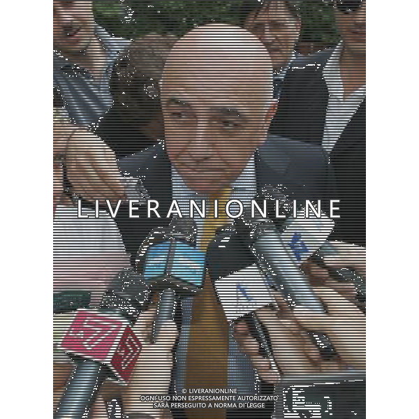 Riunioni informali Presidenti Societa\' Lega calcio Milano 19/06/2007 nella foto il presidente Adriano Galliani ph andry/ag. Aldo Liverani