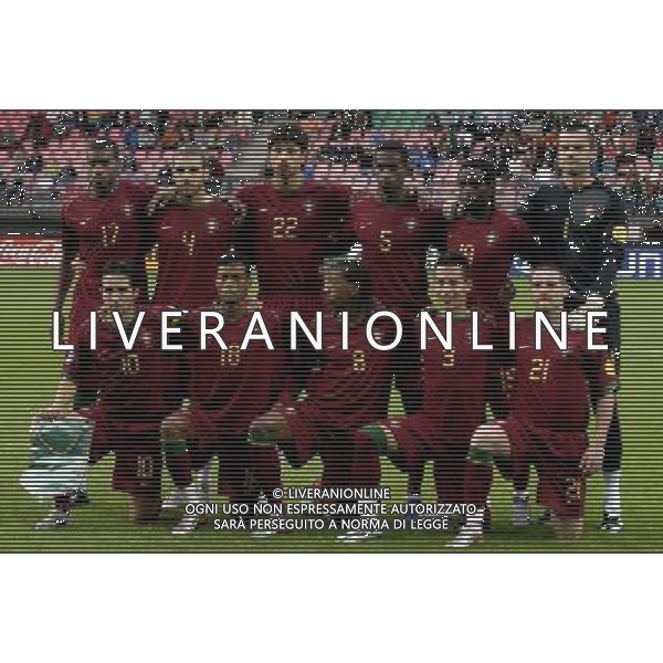 heerenveen 20 jun 2007 semifinal olanda - inghilterra uefa euro under 21 championship netherlands 2007 nella foto formazione portogallo ph ag aldo liverani s.a.s.