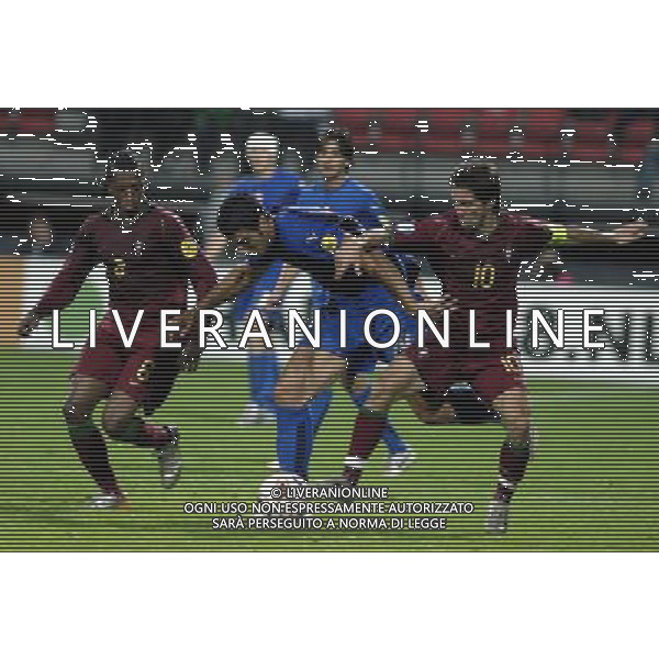 heerenveen 20 jun 2007 semifinal olanda - inghilterra uefa euro under 21 championship netherlands 2007 nella foto pelle graziano italy joao moutinho portugal miguel fernandes portugal ph ag aldo liverani s.a.s.