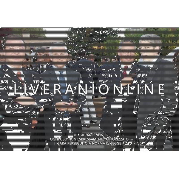 COLOGNO MONZESE (MI) 27/6/2007 SERATA MEDIASET PER LA PRESENTAZIONE DEI PALINSESTI DELL\' AUTUNNO 2007 NELLA FOTO MAURIZIO BELPIETRO, PAOLO LIGUORI E MARIO GIORDANA FOTO MARIO ROMANO/AG ALDO LIVERANI