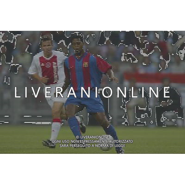 BARCELLONA CALCIO 2003 NELLA FOTO KLUIVERT PATRICK FOTO ALDO LIVERANI