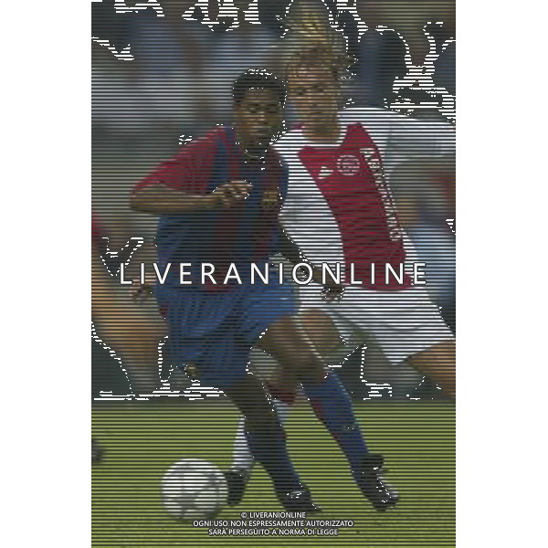 BARCELLONA CALCIO 2003 NELLA FOTO KLUIVERT PATRICK FOTO ALDO LIVERANI