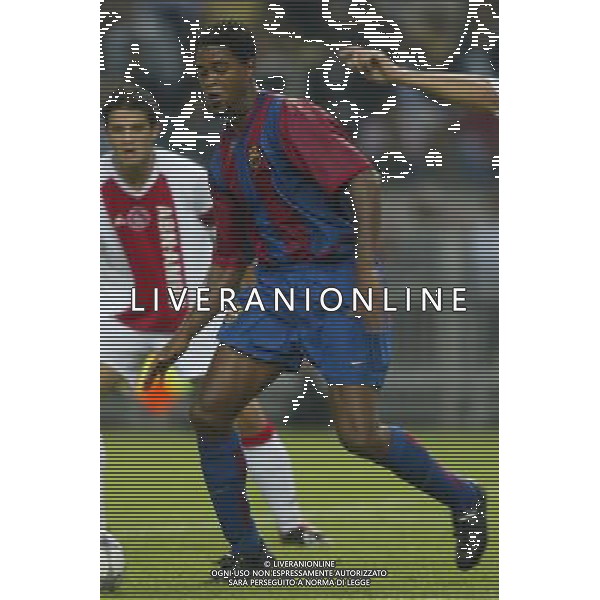 BARCELLONA CALCIO 2003 NELLA FOTO KLUIVERT PATRICK FOTO ALDO LIVERANI