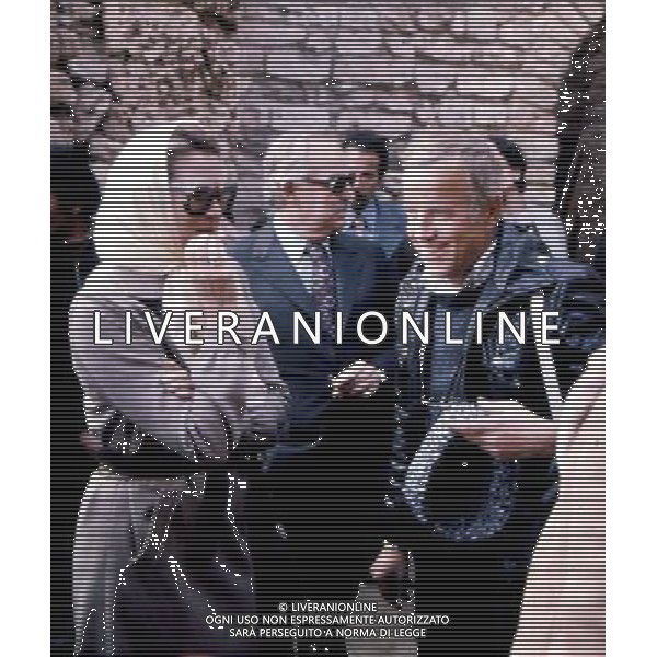 S.A.S. Principe Ranieri di Monaco con la moglie Grace Kelly sul set sel film Ges di Nazareth (Franco Zeffirelli, 1977) Ph archivio Ag. Aldo Liverani retrospettiva