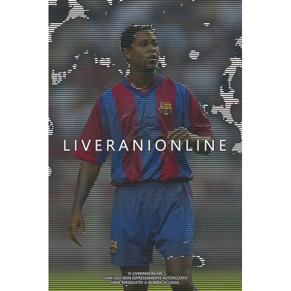 BARCELLONA CALCIO 2003 NELLA FOTO KLUIVERT PATRICK FOTO ALDO LIVERANI