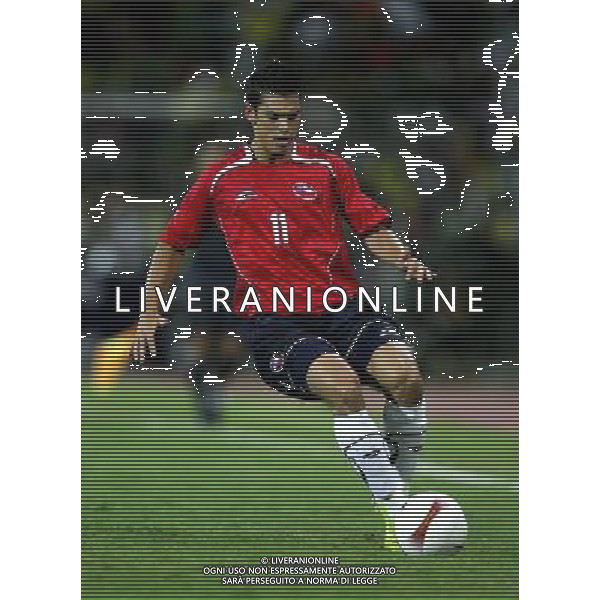 COPPA AMERICA VENEZUELA 2007 INTERNATIONAL FOOTBALL STADIO PUERTO LA CRUZ 04/07/2007 MESSICO - CILE (MEXICO-CHILE Stadium Jose Antonio Anzoategui Puerto La Cruz ) NELLA FOTO GONZALEZ MARK_CHILE PH GPG/AG. ALDO LIVERANI 