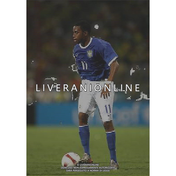 COPPA AMERICA VENEZUELA 2007 INTERNATIONAL FOOTBALL STADIO PUERTO LA CRUZ 04/07/2007 EQUADOR-BRASILE (ECUADOR-BRAZIL Stadium Jose Antonio Anzoategui Puerto La Cruz ) NELLA FOTO ROBINHO PH GPG/AG. ALDO LIVERANI 
