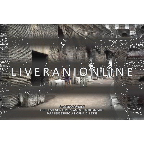 L\' INTERNO DEL COLOSSEO MONUMENTO DI ROMA ANTICA PH ARCHIVIO AGENZIA ALDO LIVERANI