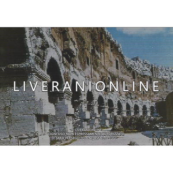 L\' INTERNO DEL COLOSSEO MONUMENTO DI ROMA ANTICA PH ARCHIVIO AGENZIA ALDO LIVERANI