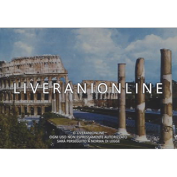 IL COLOSSEO MONUMENTO DI ROMA ANTICA PH ARCHIVIO AGENZIA ALDO LIVERANI
