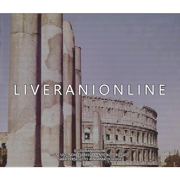 IL COLOSSEO MONUMENTO DI ROMA ANTICA PH ARCHIVIO AGENZIA ALDO LIVERANI