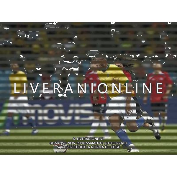 INTERNATIONAL FOOTBALL COPA AMERICA VENEZUELA 2007 BRAZIL-CHILE 6-1 (Stadium J. Antonio Anzoategui Puerto La Cruz ) JULIO BAPTISTA ( BRAZIL ) - VALDIVIA JORGE (CHILE) ph GPG/ag aldo liverani s.a.s.