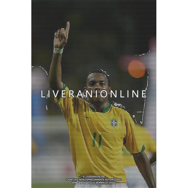 INTERNATIONAL FOOTBALL COPA AMERICA VENEZUELA 2007 BRAZIL-CHILE 6-1 (Stadium J. Antonio Anzoategui Puerto La Cruz ) ROBINHO FESTEGGIA IL GOL DEL 3-0 ph GPG/ag aldo liverani s.a.s.
