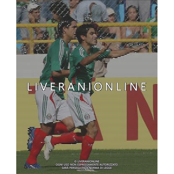INTERNATIONAL FOOTBALL COPA AMERICA VENEZUELA 2007 MEXICO-PARAGUAY 6-1 ( Stadium Maturin ) NERY CASTILLO (Mex) FESTREGGIA IL GOL DEL 1-0 