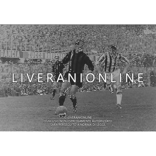 Giovanni Trapattoni Calciatore con la maglia del Milan ph archivio Ag. Aldo Liverani Retrospettiva