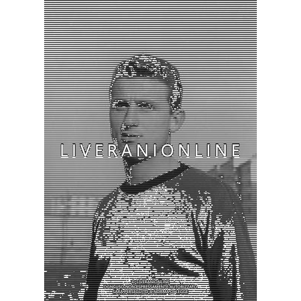 Giovanni Trapattoni Calciatore con la maglia del Milan ph archivio Ag. Aldo Liverani Retrospettiva