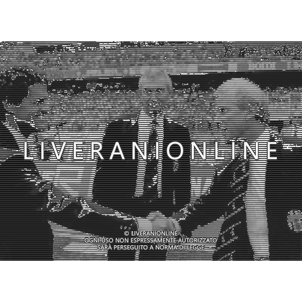 Giovanni Trapattoni Allenatore Juventus con Fabio Capello e il Dott. Monti ph archivio Ag. Aldo Liverani Retrospettiva