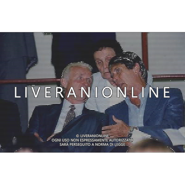Giovanni Trapattoni con Cesare Maldini nel 2000 ph archivio Ag. Aldo Liverani Retrospettiva