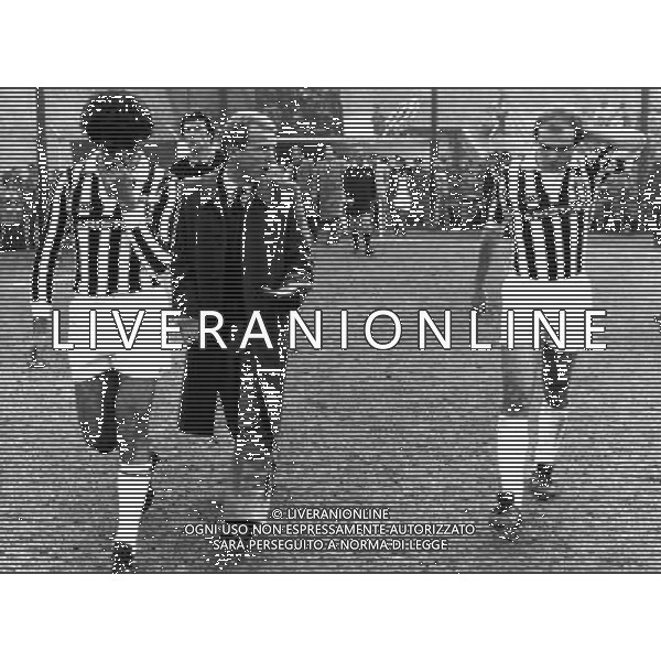 Giovanni Trapattoni Allenatore Juventus con Pietro Fanna e Virdis ph archivio Ag. Aldo Liverani Retrospettiva