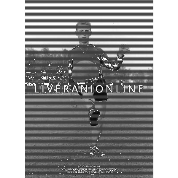 Giovanni Trapattoni Calciatore con la maglia del Milan ph archivio Ag. Aldo Liverani Retrospettiva