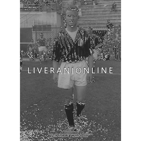 Giovanni Trapattoni Calciatore con la maglia del Milan ph archivio Ag. Aldo Liverani Retrospettiva