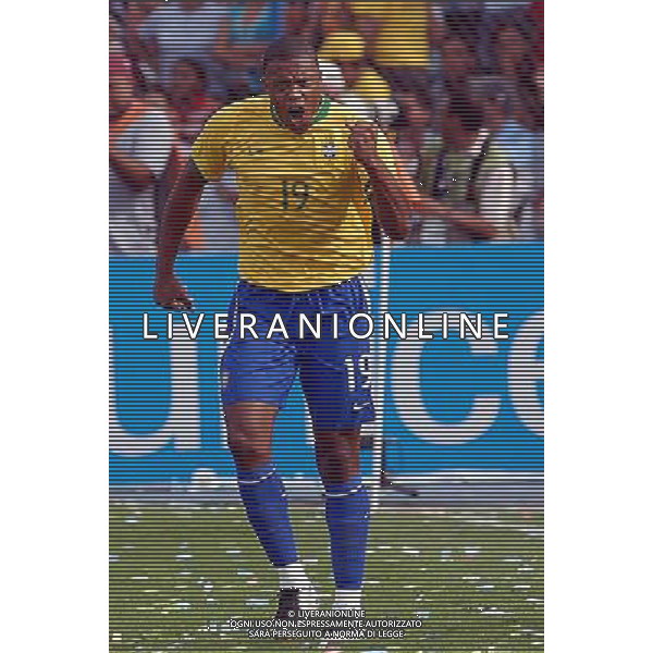 BRASILE-ARGENTINA 3-0 (Stadium Pachencho Romero Maracaibo ) FINALE COPPA AMERICA VENEZUELA 2007 / FINAL MATCH 15/07/2007 NELLA FOTO ESULTANZA DI JULIO BAPTISTA DOPO IL GOL (JULIO BAPTISTA JUBILEE AFTER THE SCORE) PH GPG/AG. ALDO LIVERANI ONLY ITALY 