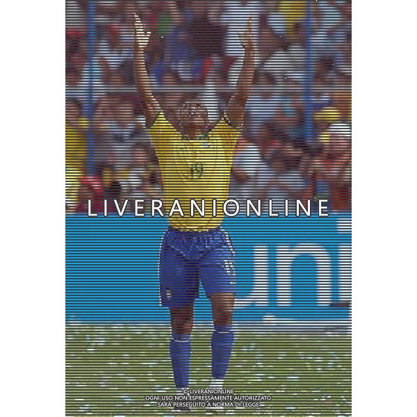 BRASILE-ARGENTINA 3-0 (Stadium Pachencho Romero Maracaibo ) FINALE COPPA AMERICA VENEZUELA 2007 / FINAL MATCH 15/07/2007 NELLA FOTO ESULTANZA DI JULIO BAPTISTA DOPO IL GOL (JULIO BAPTISTA JUBILEE AFTER THE SCORE) PH GPG/AG. ALDO LIVERANI ONLY ITALY 