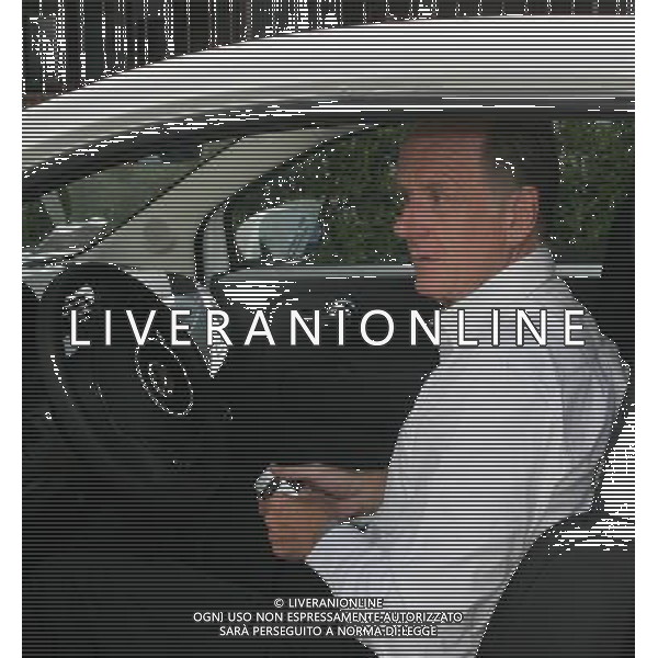 Milano 25 luglio 2007 Consiglio Lega Calcio nella foto: Cobolli Gigli Giovanni arriva in lega calcio con la nuova Fiat 500 foto Andry / Ag. Aldo Liverani