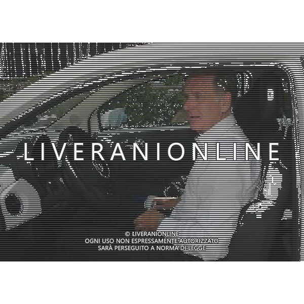 Milano 25 luglio 2007 Consiglio Lega Calcio nella foto: Cobolli Gigli Giovanni arriva in lega calcio con la nuova Fiat 500 foto Andry / Ag. Aldo Liverani