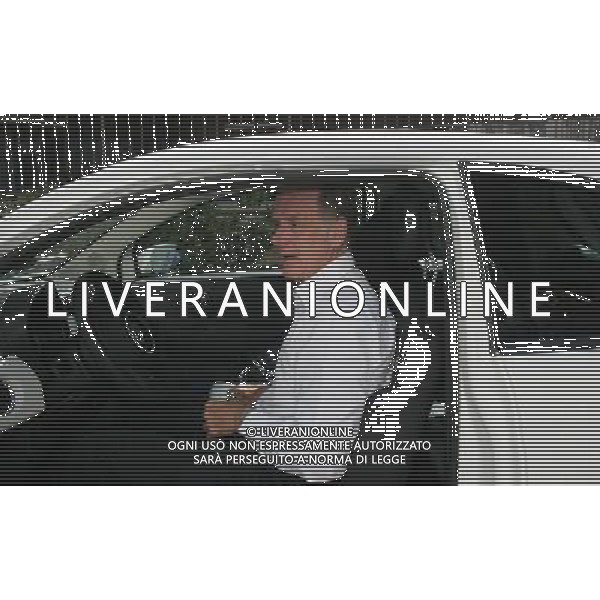 Milano 25 luglio 2007 Consiglio Lega Calcio nella foto: Cobolli Gigli Giovanni arriva in lega calcio con la nuova Fiat 500 foto Andry / Ag. Aldo Liverani