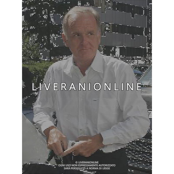 Milano 25 luglio 2007 Consiglio Lega Calcio nella foto: Cobolli Gigli Giovanni arriva in lega calcio con la nuova Fiat 500 foto Andry / Ag. Aldo Liverani