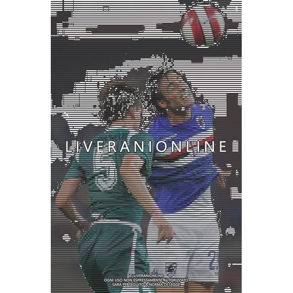 Genova 28 luglio 2007 Sampdoria - Cherno More Varna Uefa Intertoto Cup nella foto: Caracciolo Andrea e Domakinov foto Andry / Ag. Aldo Liverani