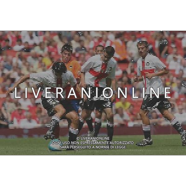 VALENCIA -INTER AMICHEVOLE LONDRA 28/07/2007 NELLA FOTO BOLZONI- VILLA - MAROUFFI-FILIPPINI AG ALDO LIVERANI 