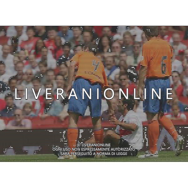 VALENCIA -INTER AMICHEVOLE LONDRA 28/07/2007 NELLA FOTO HELGUERA _ FIGO - ALBELDA AG ALDO LIVERANI 