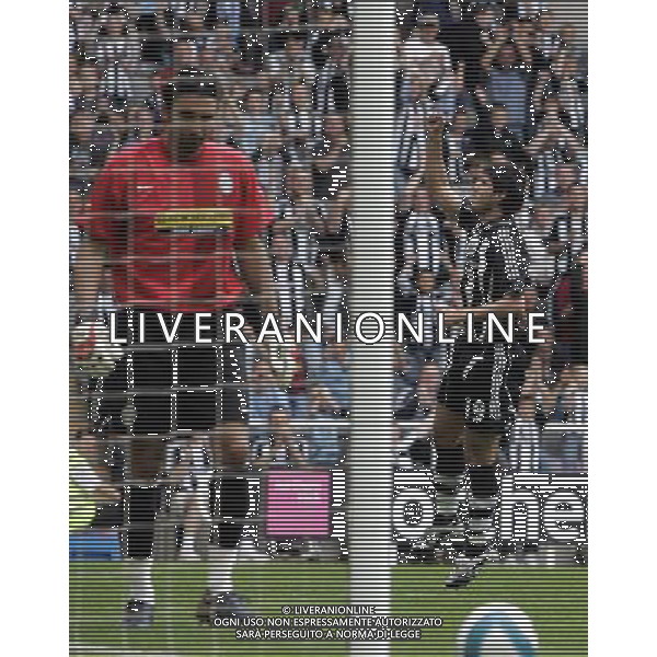 Newcastle\'s albert luque celebrates his goal during their pre-season friendly soccer match at St James\' Park, Newcastle, England.Sunday July. 29, 2007. IPS PHOTO ag aldo liverani