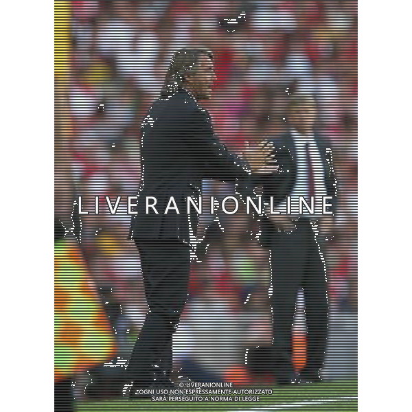 ARSENAL INTER TROFEO EMIRATES 29/07/2007 NELLA FOTO ROBERTO MANCINI AG ALDOL IVERANI