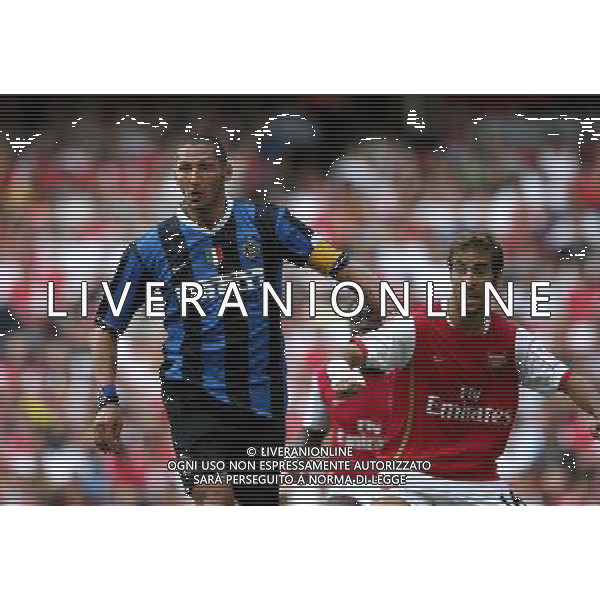 ARSENAL INTER TROFEO EMIRATES 29/07/2007 NELLA FOTO MARCO MATERAZZI AG ALDOL IVERANI