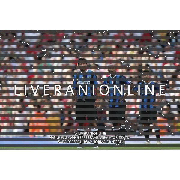 ARSENAL INTER TROFEO EMIRATES 29/07/2007 NELLA FOTO FIGO-DACOURT-CHIVU AG ALDOL IVERANI
