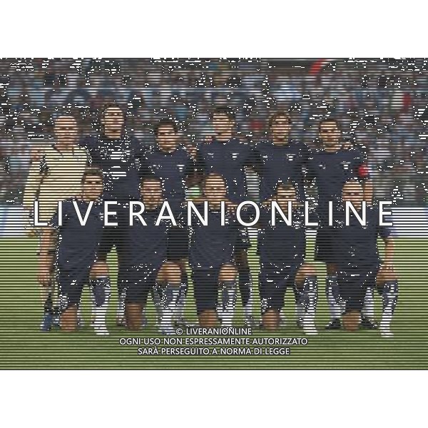 Roma (Stadio Olimpico) - 14 / 08 / 2007 - 3° turno preliminare Champhions League - Lazio Vs Dinamo Bucarest - nella foto: La formazione della SS LAZIO ph Corradetti / ag. Aldo Liverani