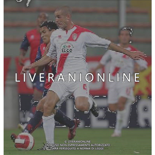 Genova 15 agosto 2007 Genoa - Grosseto primo turno coppa italia tim nella foto: Leon Julio Cesar e Valeri foto Andry / Ag. Aldo Liverani