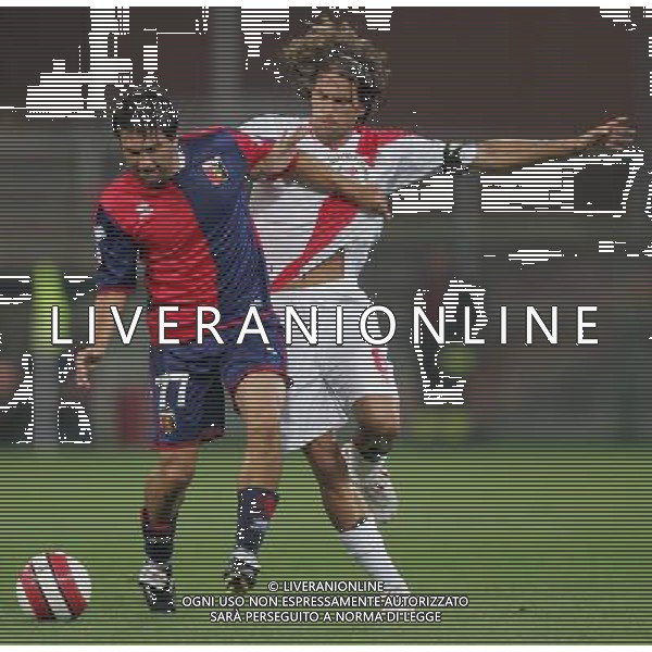 Genova 15 agosto 2007 Genoa - Grosseto primo turno coppa italia tim nella foto: Milanetto Omar e Consonni foto Andry / Ag. Aldo Liverani