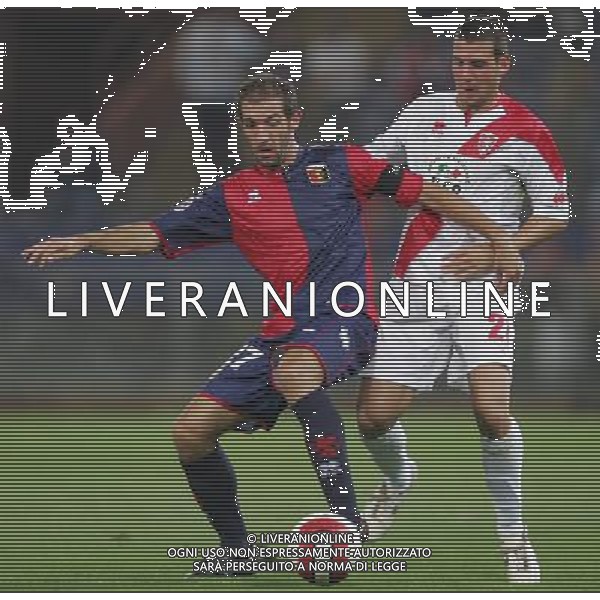 Genova 15 agosto 2007 Genoa - Grosseto primo turno coppa italia tim nella foto: Stellini Cristian e Lazzari foto Andry / Ag. Aldo Liverani