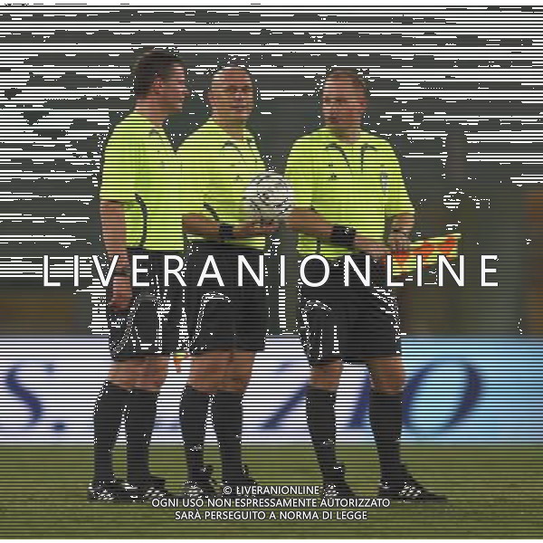 Roma (Stadio Olimpico) - 14 / 08 / 2007 - 3° turno preliminare Champhions League - Lazio Vs Dinamo Bucarest - nella foto: La terna arbitrale ph Corradetti / ag. Aldo Liverani