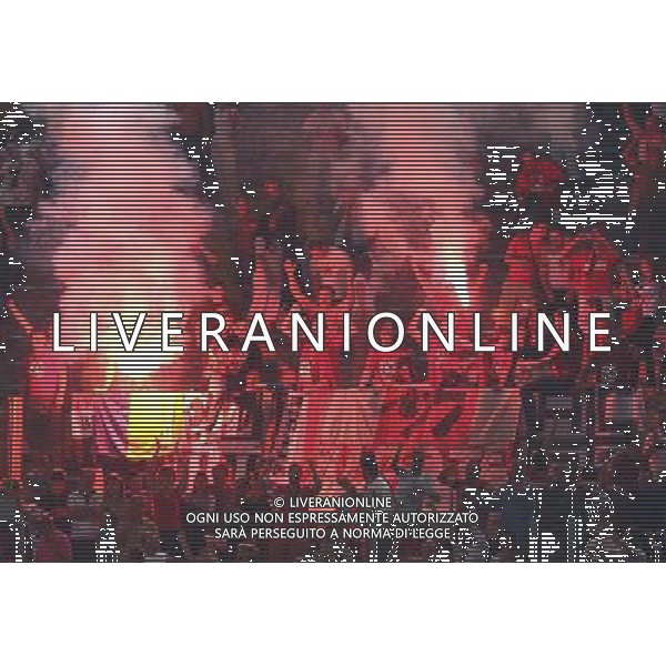 Roma (Stadio Olimpico) - 14 / 08 / 2007 - 3° turno preliminare Champhions League - Lazio Vs Dinamo Bucarest (1-1) - nella foto: I tifosi della Dinamo Bucarest ph Corradetti / ag. Aldo Liverani