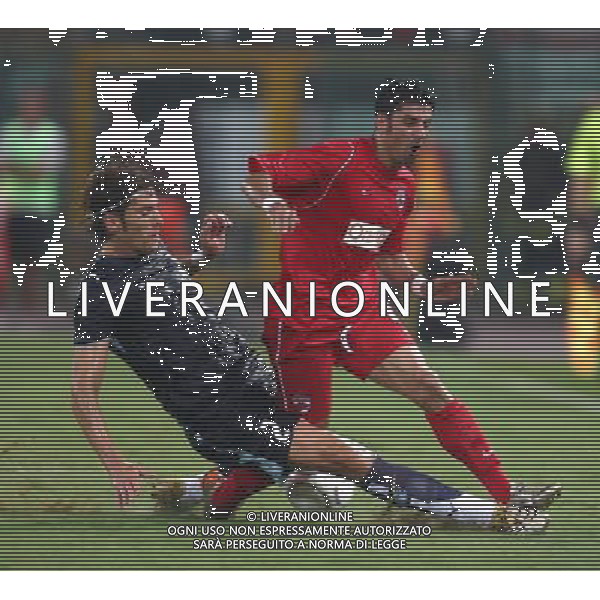 Roma (Stadio Olimpico) - 14 / 08 / 2007 - 3° turno preliminare Champhions League - Lazio Vs Dinamo Bucarest (1-1) - nella foto: Guglielmo STENDARDO e Ionel DANCIULESCU ph Corradetti / ag. Aldo Liverani